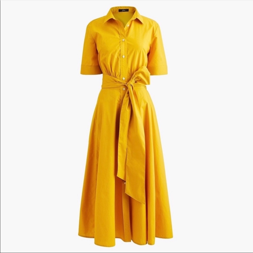 J. Crew Short-Sleeve Shirtdress